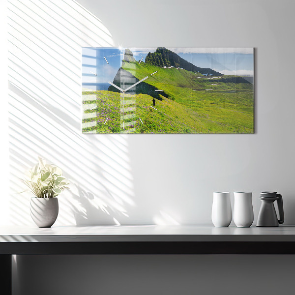 Zegar szklany poziomy Rezerwat Hornstrandir Islandia