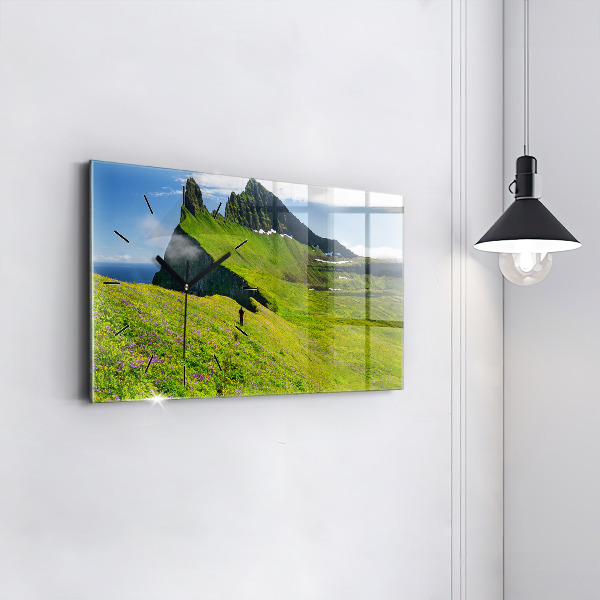 Zegar szklany poziomy Rezerwat Hornstrandir Islandia