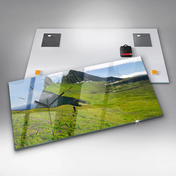 Zegar szklany poziomy Rezerwat Hornstrandir Islandia