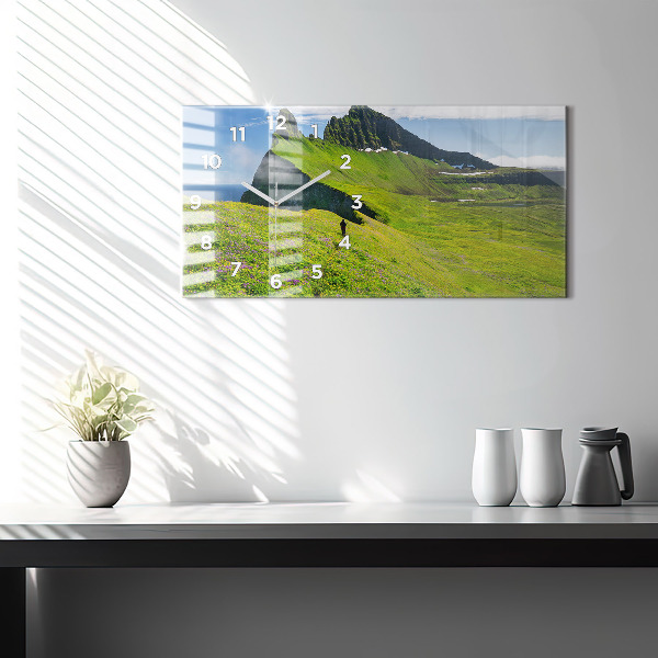 Zegar szklany poziomy Rezerwat Hornstrandir Islandia