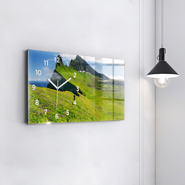 Zegar szklany poziomy Rezerwat Hornstrandir Islandia