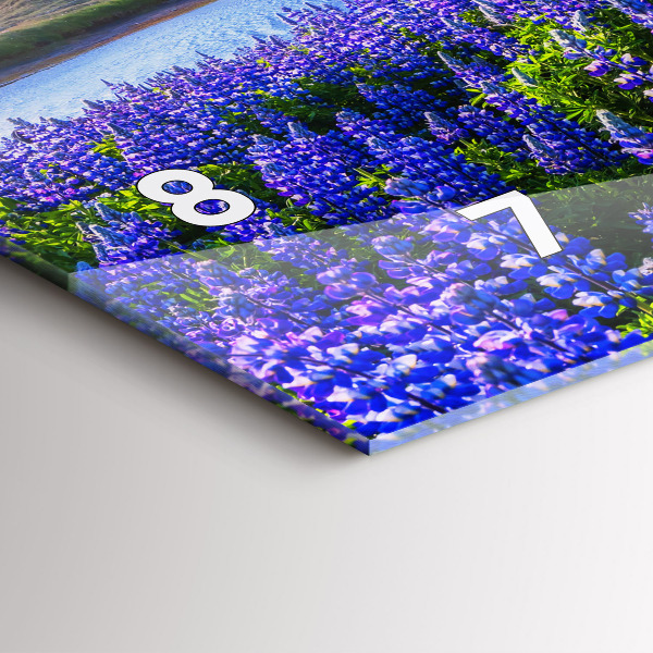 Zegar ścienny poziomy Widok na góry Islandia