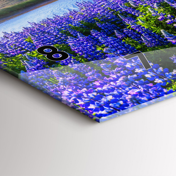 Zegar ścienny poziomy Widok na góry Islandia