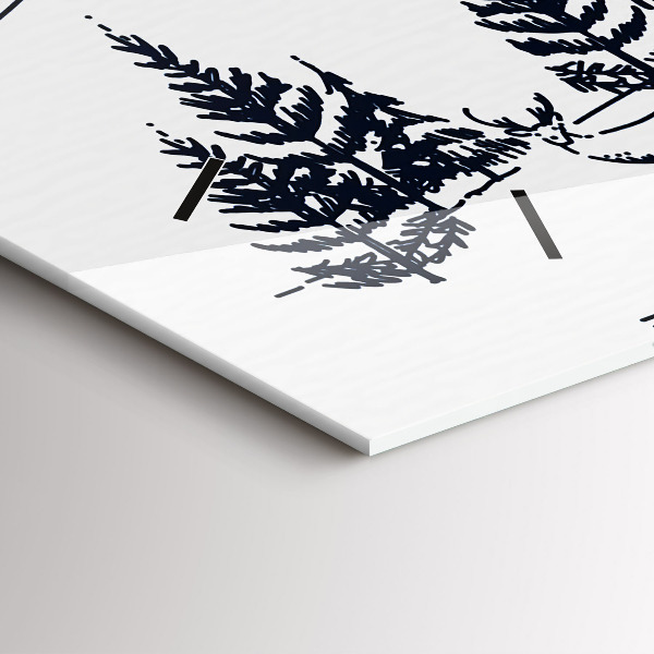 Zegar ścienny poziomy Rysunkowe miasteczko