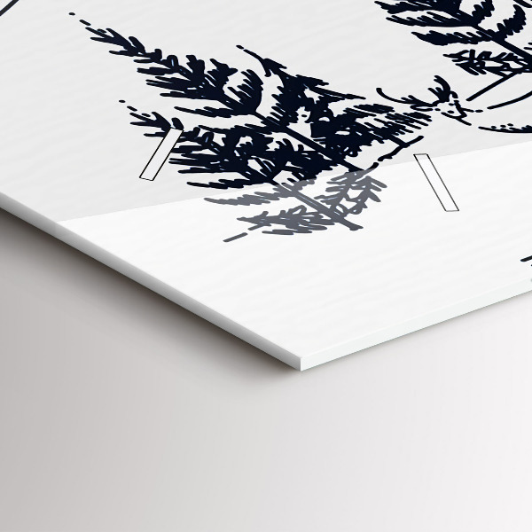 Zegar ścienny poziomy Rysunkowe miasteczko