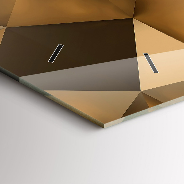 Zegar ścienny poziomy Tekstura geometryczna