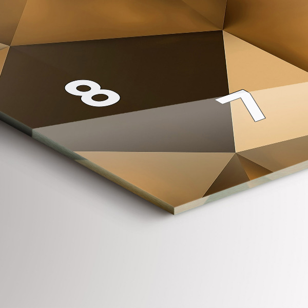 Zegar ścienny poziomy Tekstura geometryczna