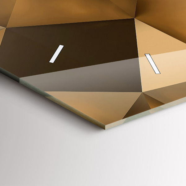 Zegar ścienny poziomy Tekstura geometryczna