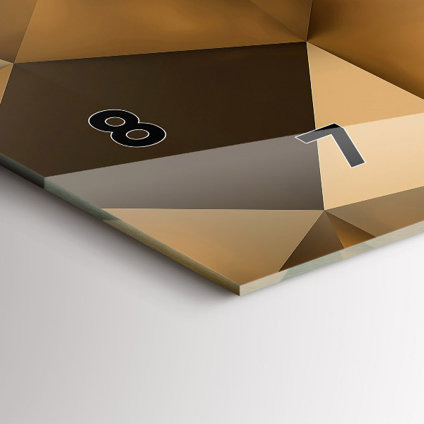 Zegar ścienny poziomy Tekstura geometryczna