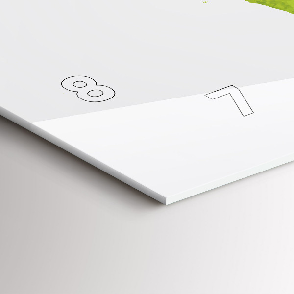 Zegar ścienny poziomy Akwarele mapa świata