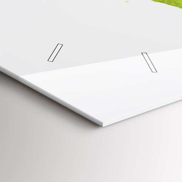 Zegar ścienny poziomy Akwarele mapa świata