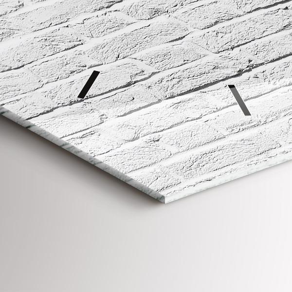 Zegar ścienny poziomy Ściana z cegieł