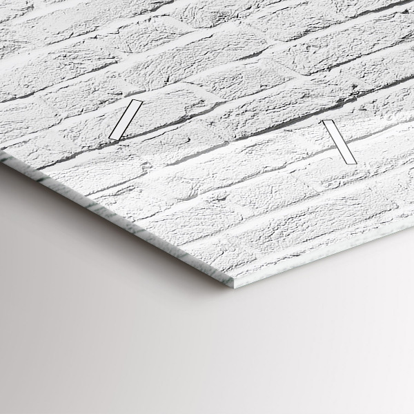 Zegar ścienny poziomy Ściana z cegieł