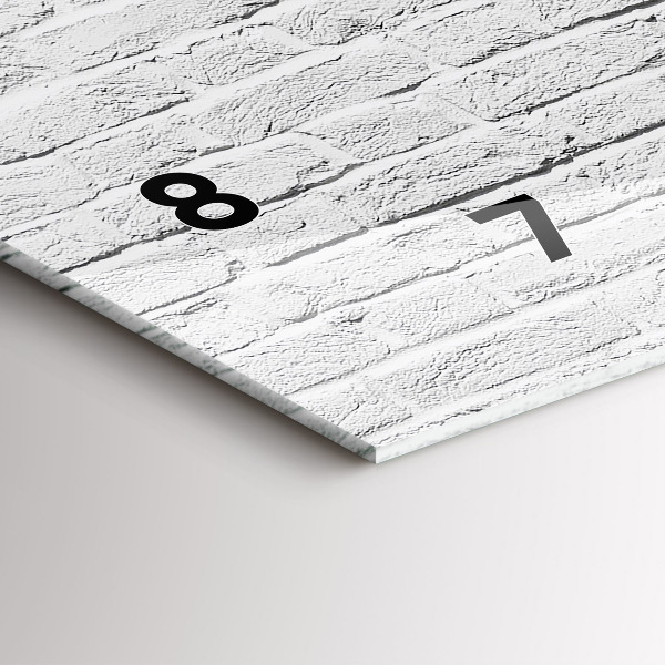 Zegar ścienny poziomy Ściana z cegieł