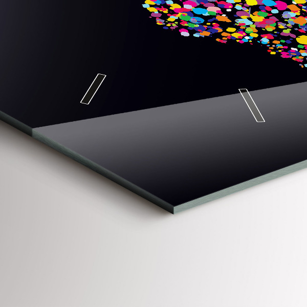 Zegar ścienny poziomy Mapa świata z kropek