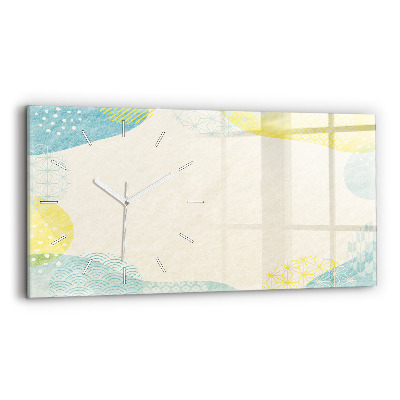 Zegar poziomy Ramka ze wzorów