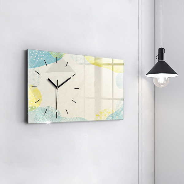 Zegar poziomy Ramka ze wzorów