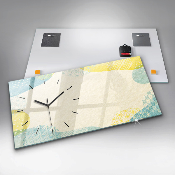 Zegar poziomy Ramka ze wzorów