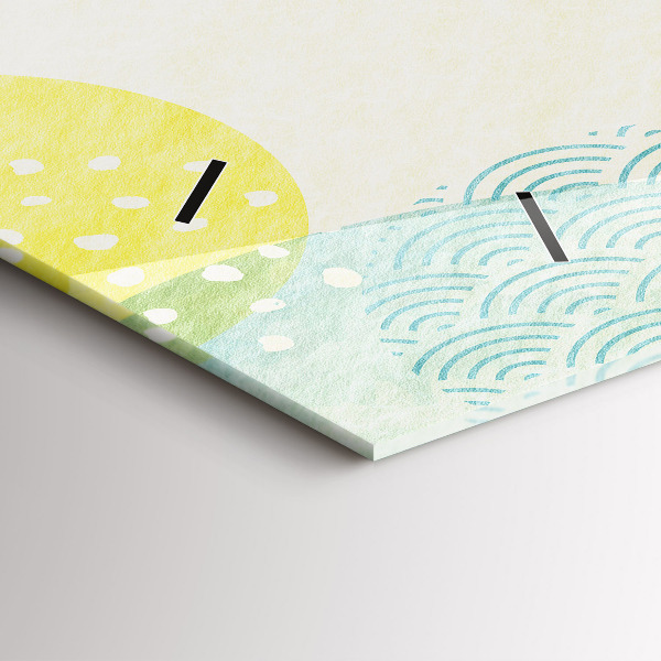 Zegar poziomy Ramka ze wzorów