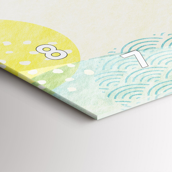 Zegar poziomy Ramka ze wzorów