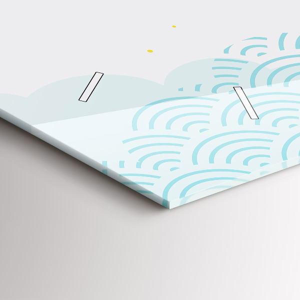 Zegar poziomy Dekoracyjny wzór