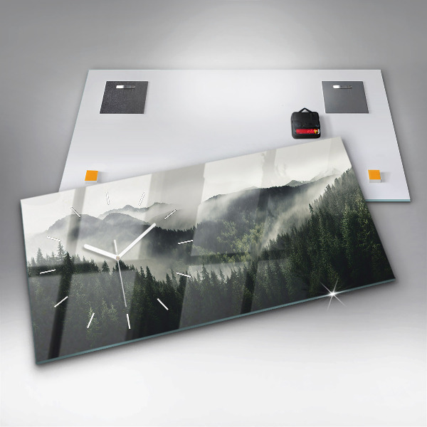 Zegar poziomy Las Krajobraz