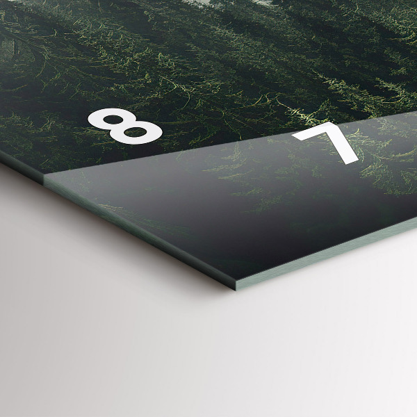 Zegar poziomy Las Krajobraz