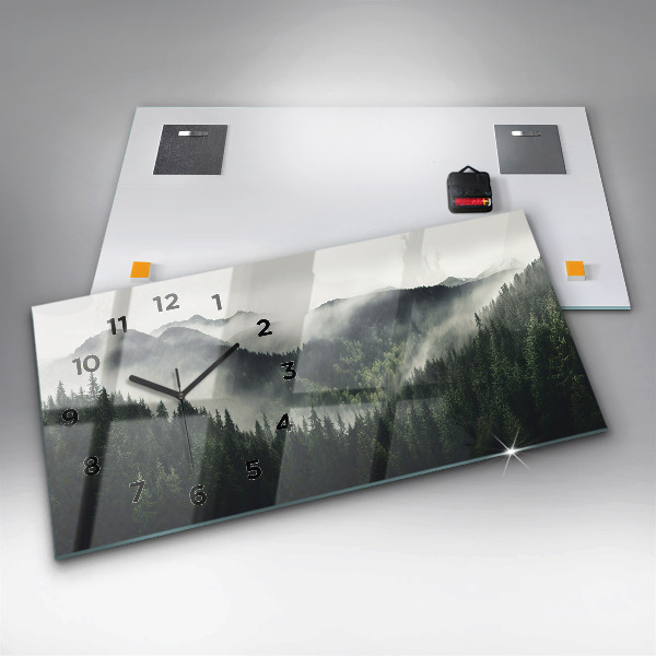 Zegar poziomy Las Krajobraz