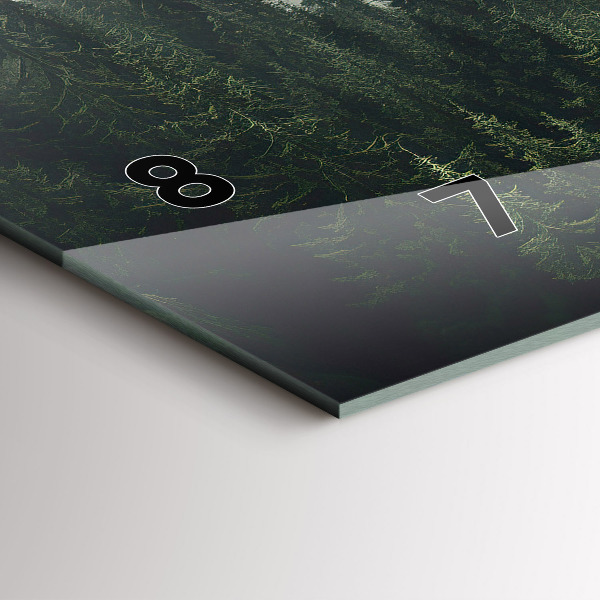 Zegar poziomy Las Krajobraz