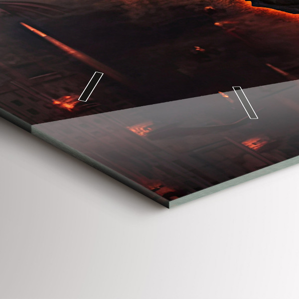 Zegar poziomy Mapa świata