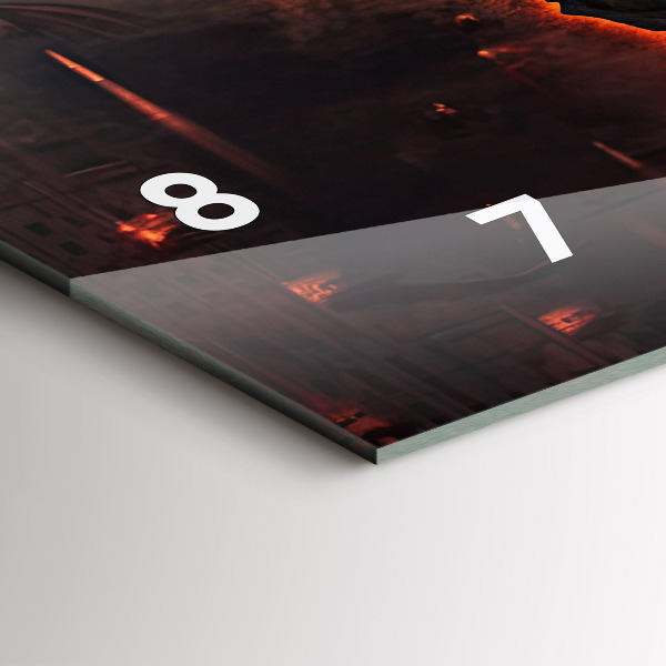 Zegar poziomy Mapa świata