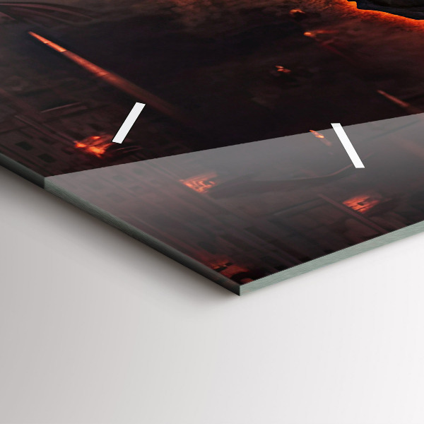 Zegar poziomy Mapa świata