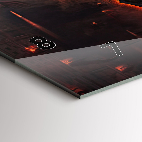 Zegar poziomy Mapa świata