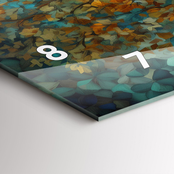 Zegar poziomy Drzewo mozaikowe