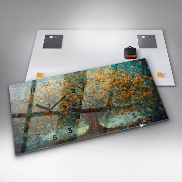 Zegar poziomy Drzewo mozaikowe