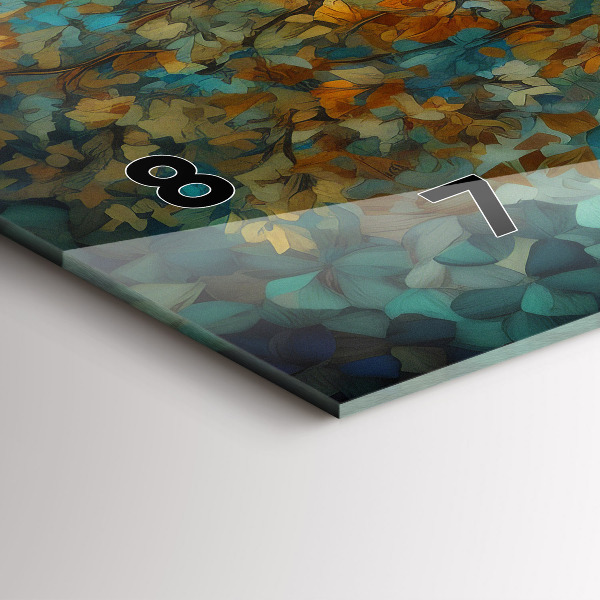 Zegar poziomy Drzewo mozaikowe