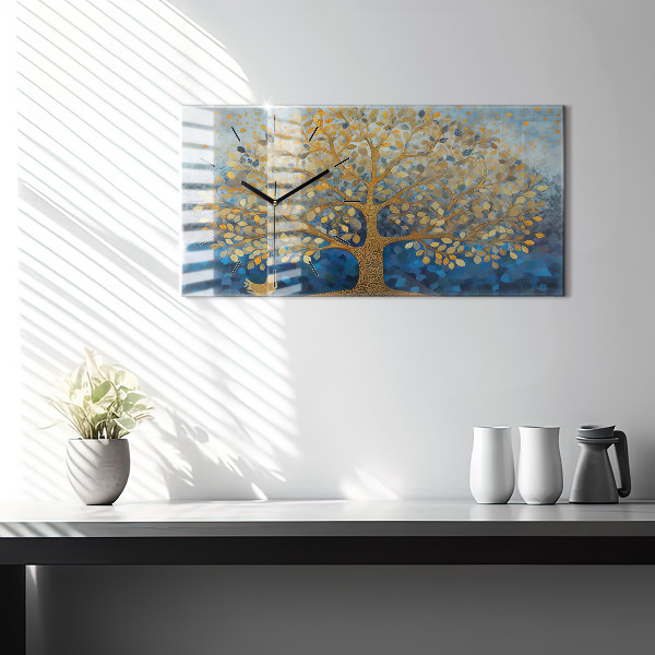 Zegar poziomy Abstrakcyjne drzewo