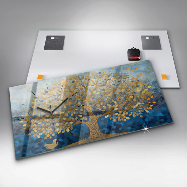 Zegar poziomy Abstrakcyjne drzewo