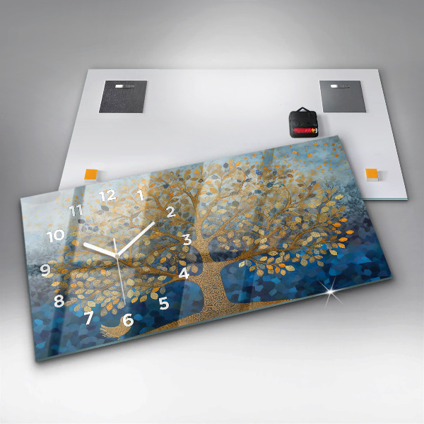 Zegar poziomy Abstrakcyjne drzewo