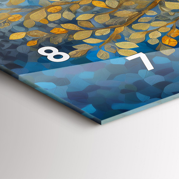 Zegar poziomy Abstrakcyjne drzewo