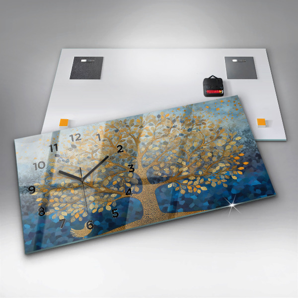 Zegar poziomy Abstrakcyjne drzewo