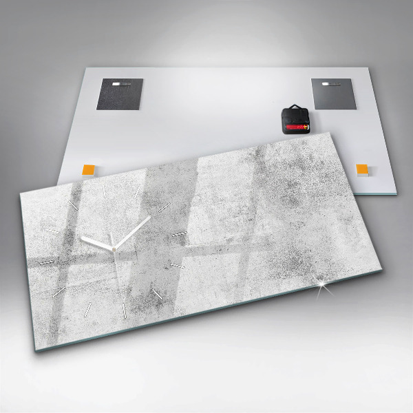 Zegar poziomy Betonowy mur