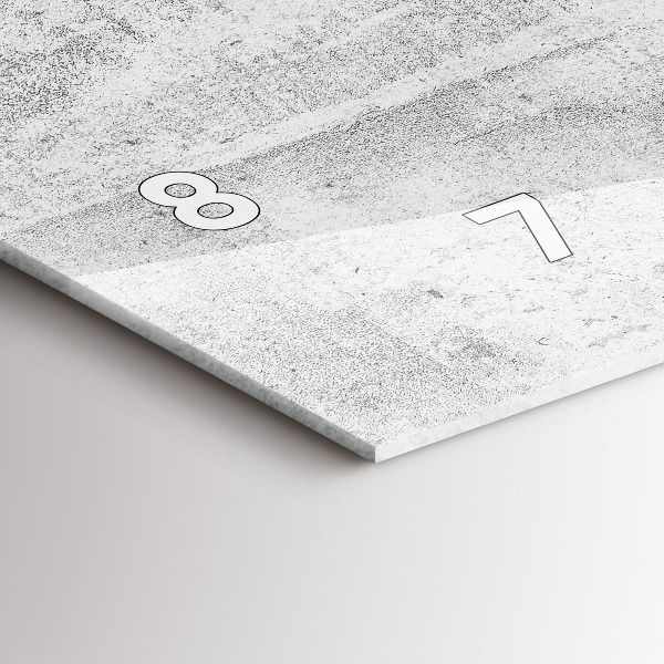 Zegar poziomy Betonowy mur