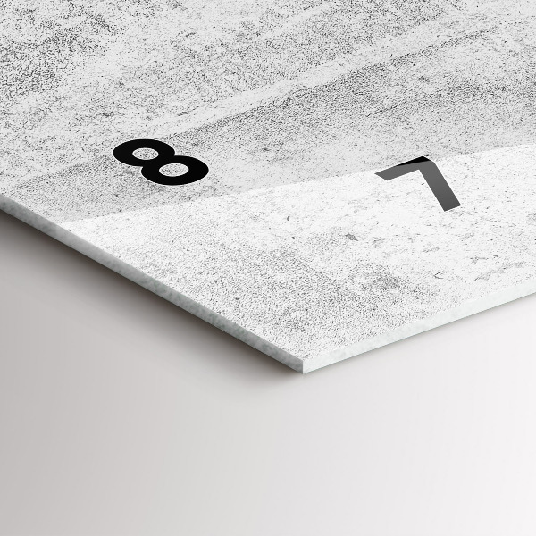 Zegar poziomy Betonowy mur