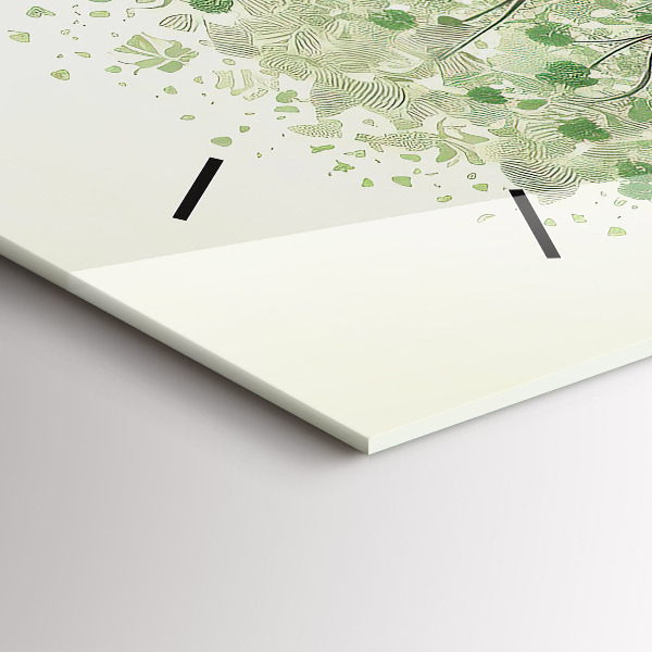 Zegar poziomy Duże drzewo natura