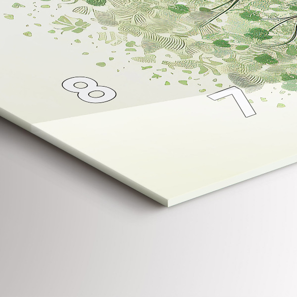 Zegar poziomy Duże drzewo natura