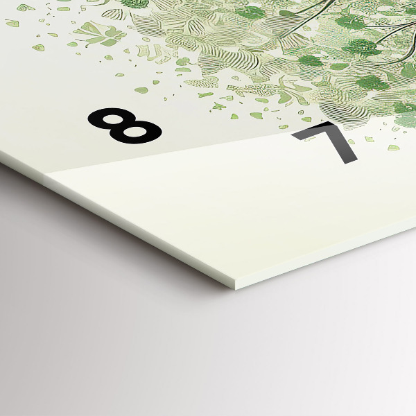 Zegar poziomy Duże drzewo natura