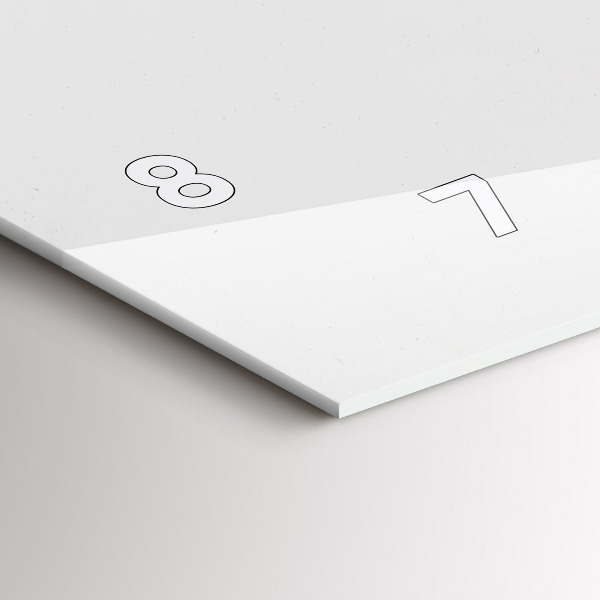 Zegar szklany poziomy Marmur sztuka