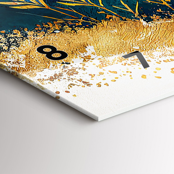 Zegar szklany poziomy Krajobraz górski