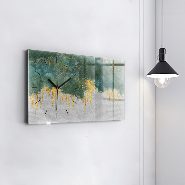 Zegar szklany poziomy Dekoracyjny wzór